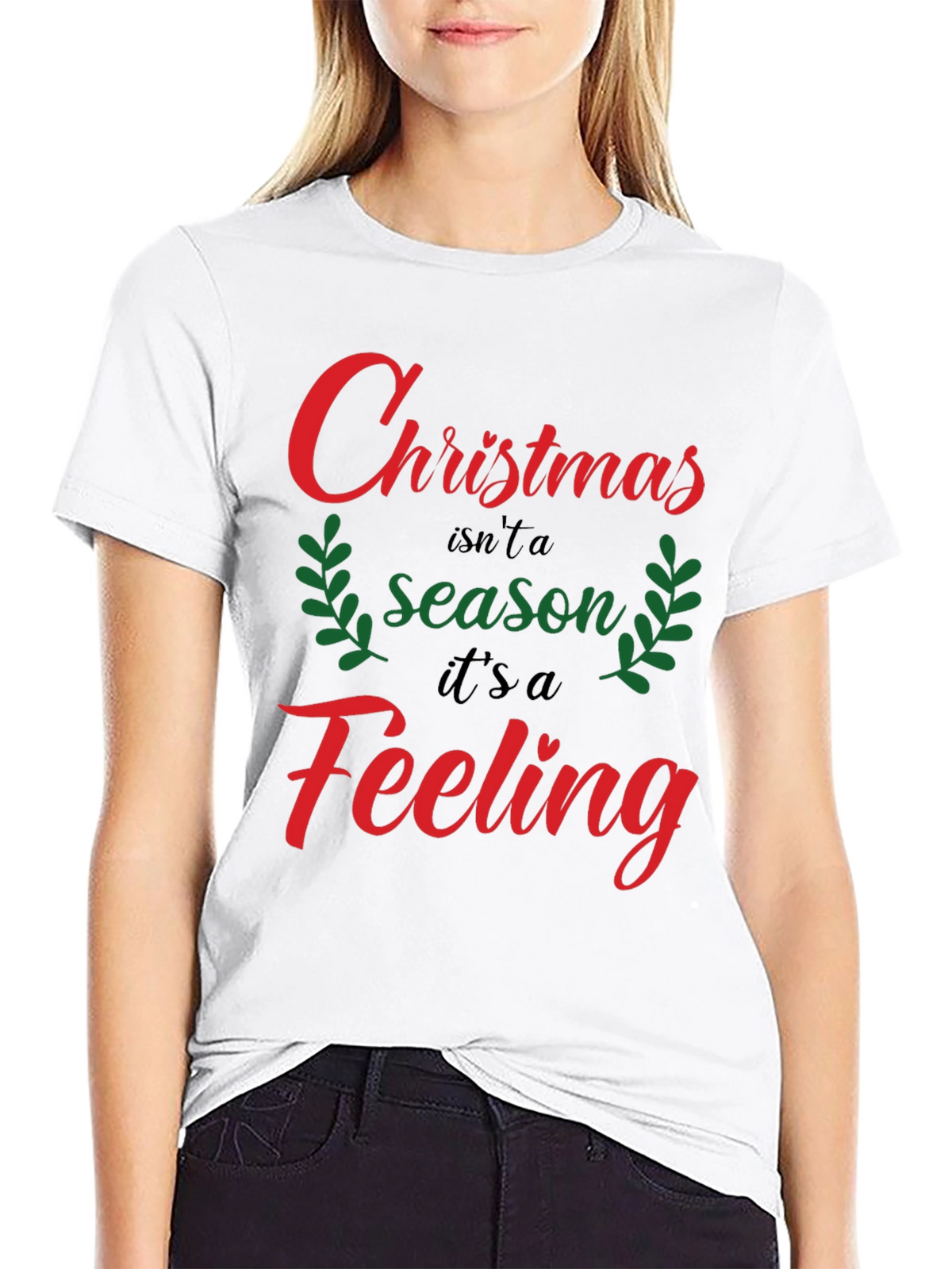 Christmas Feeling Graphic Tee Shirt