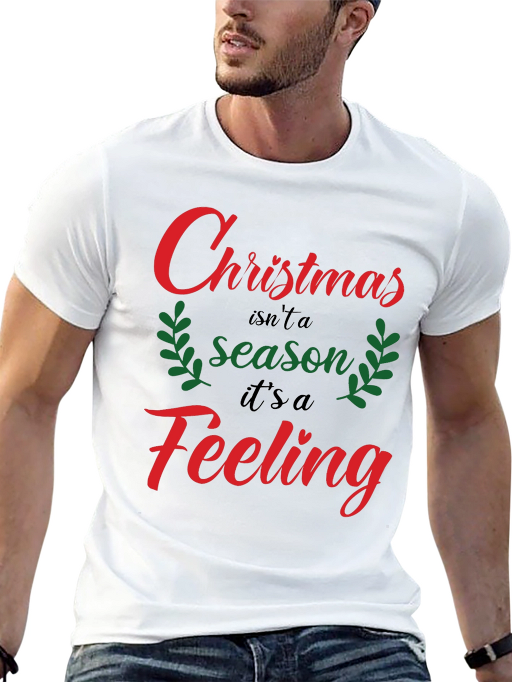 Christmas Feeling Graphic Tee Shirt