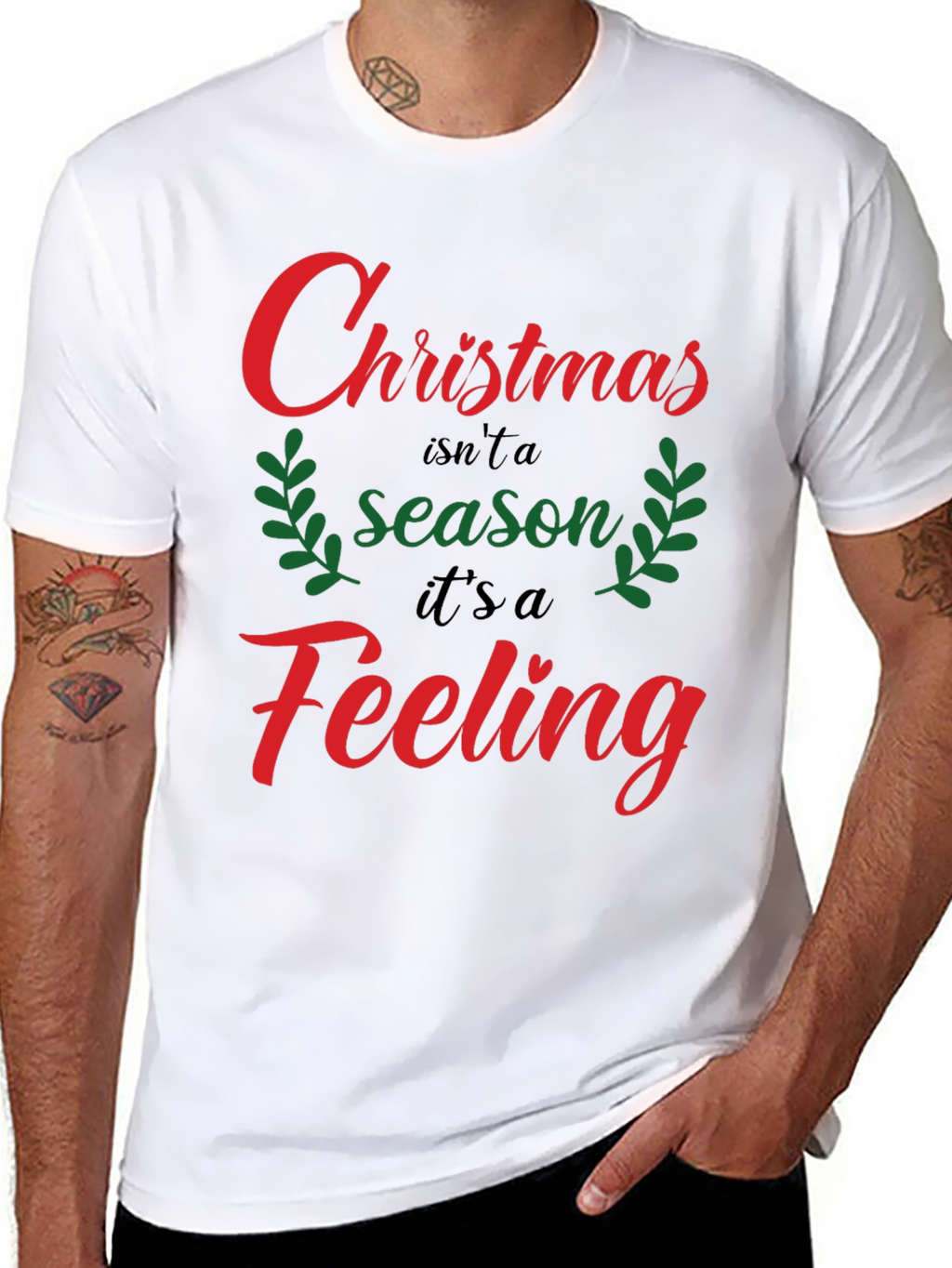 Christmas Feeling Graphic Tee Shirt