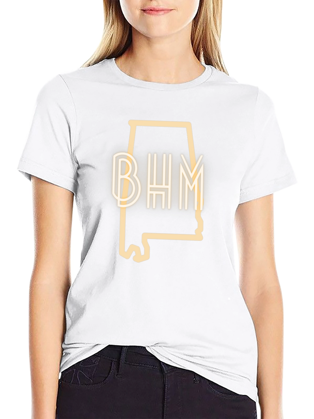 BHM Alabama Outline Graphic Tee