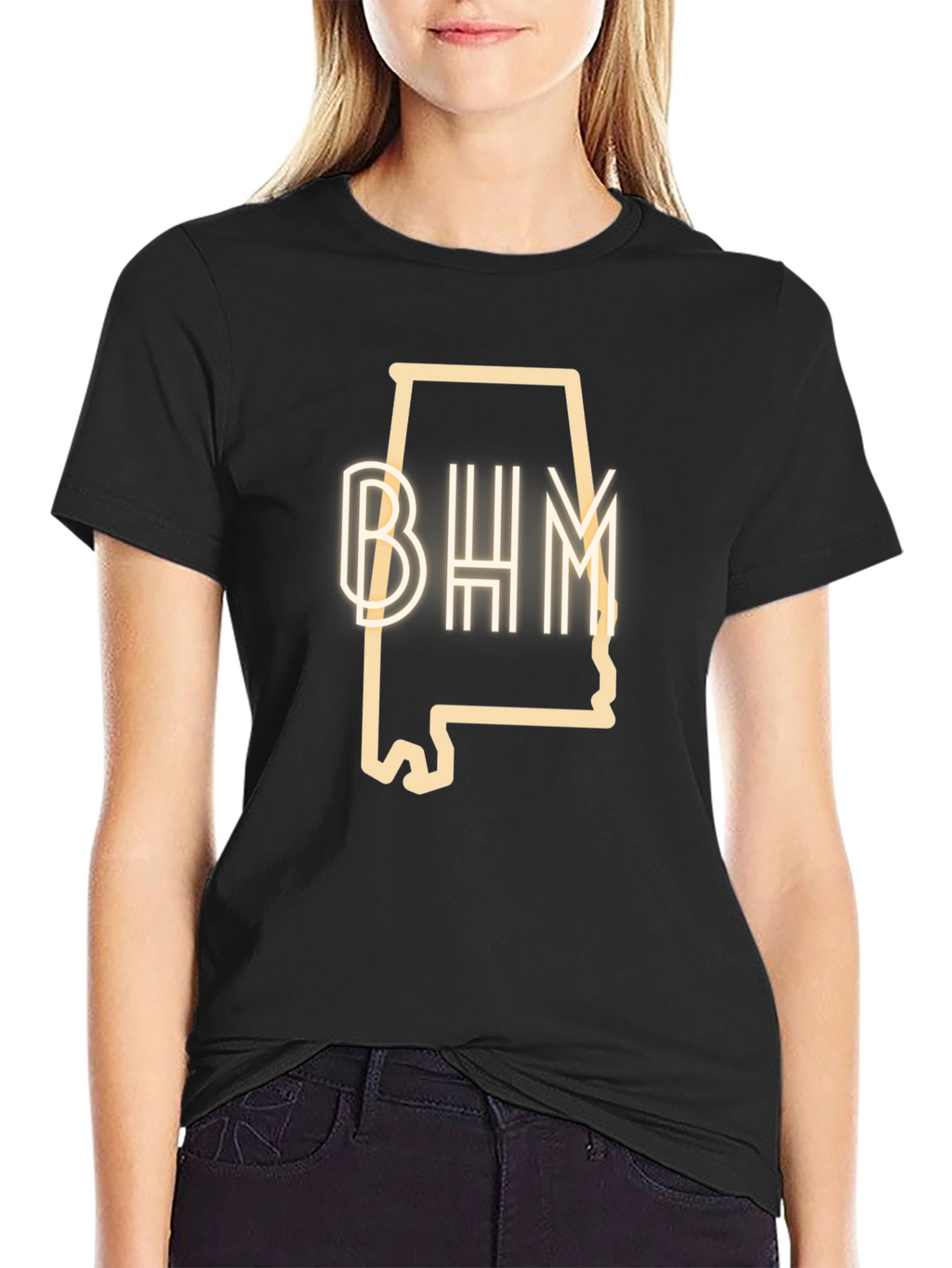 BHM Alabama Outline Graphic Tee