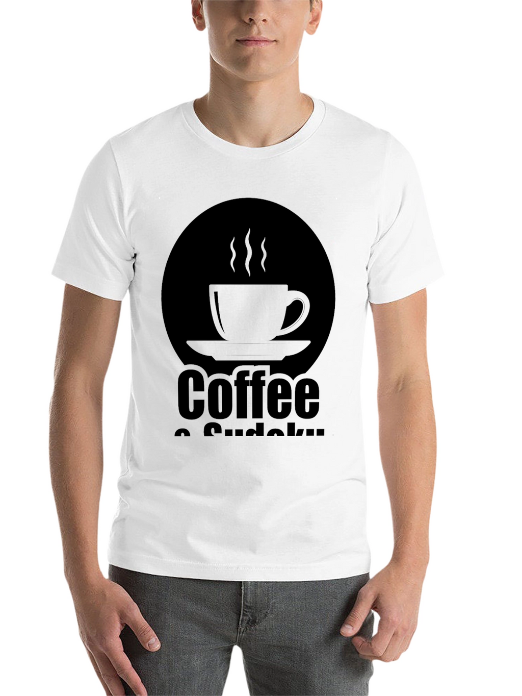 Coffee & Sudoku Black T-Shirt