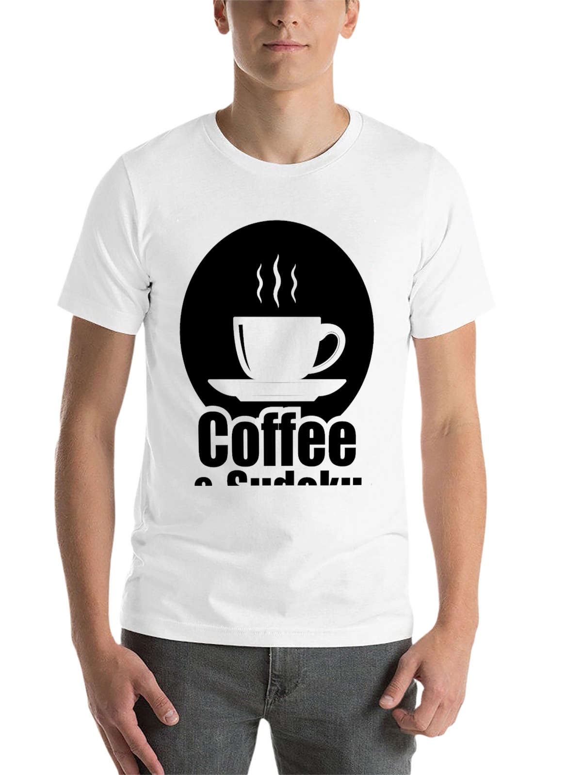 Coffee & Sudoku Black T-Shirt