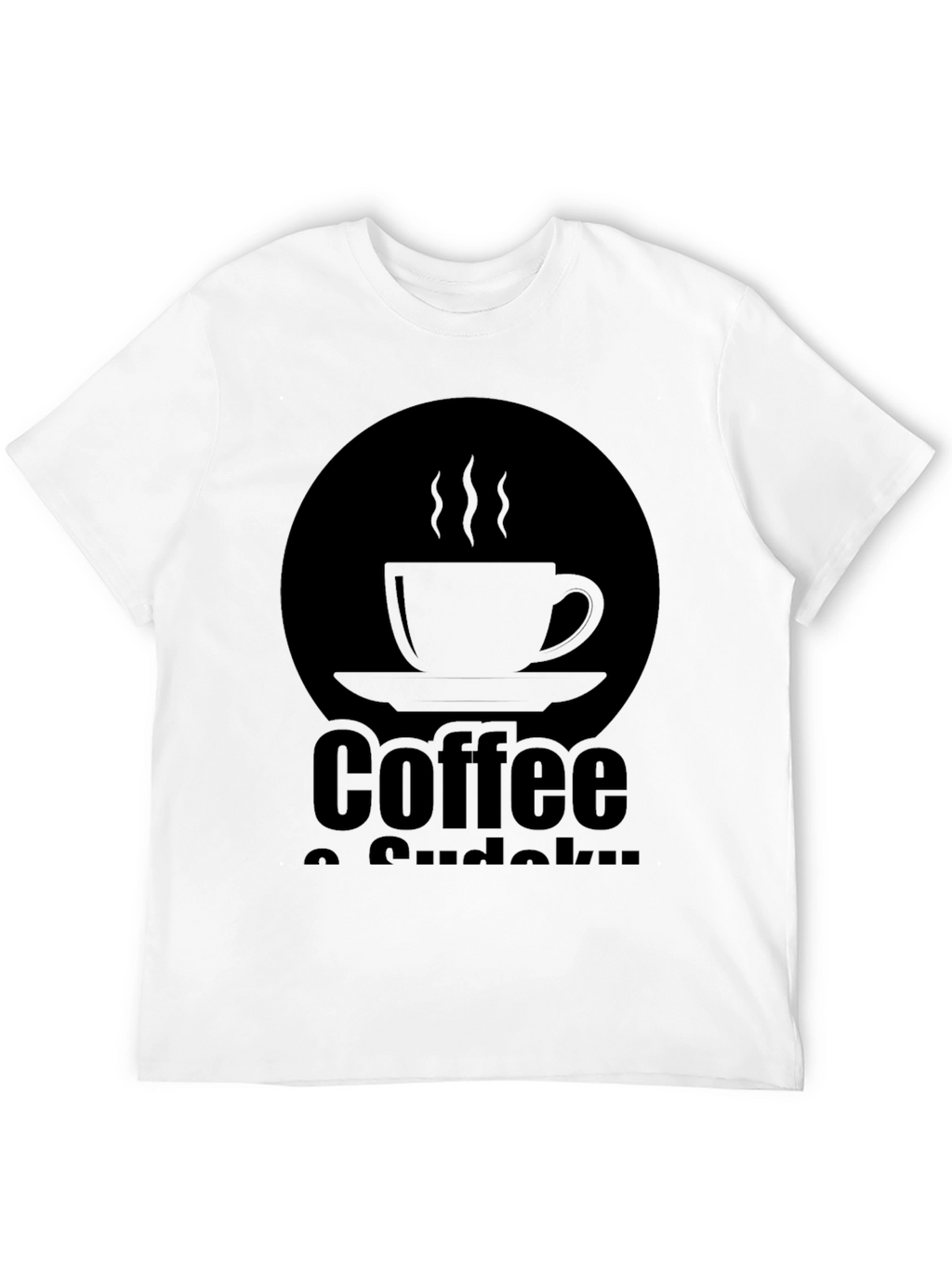 Coffee & Sudoku Black T-Shirt