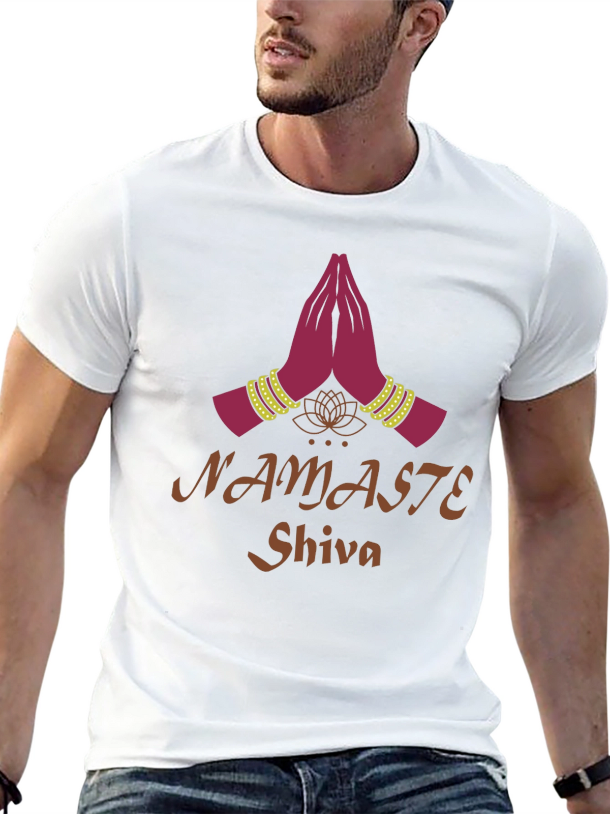 Namaste Shiva Graphic Tee - Spiritual Yoga T-Shirt
