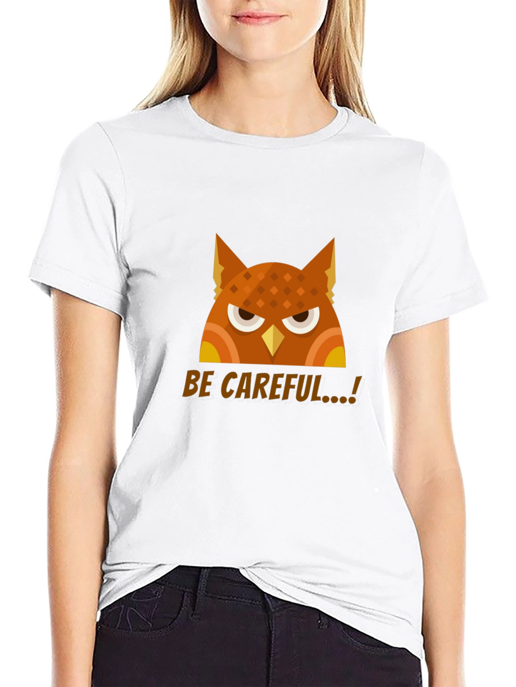Beware Owl Graphic Tee - Premium Cotton Comfort