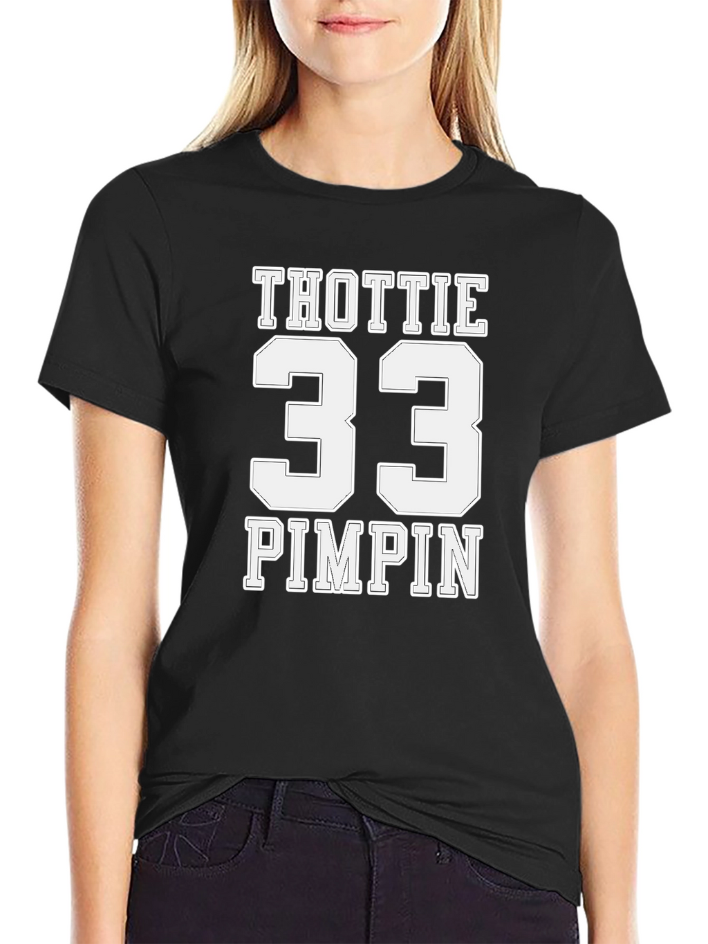 Thottie 33 Pimpin Black T-Shirt