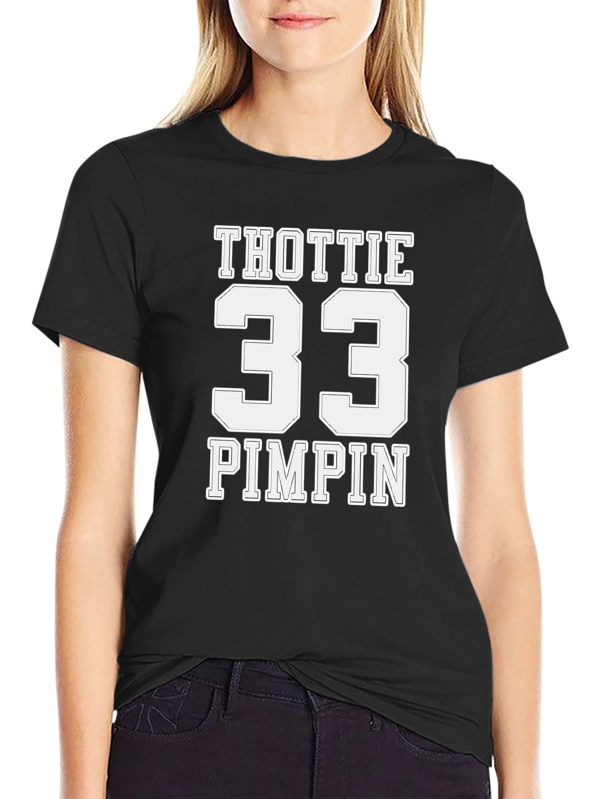 Thottie 33 Pimpin Black T-Shirt