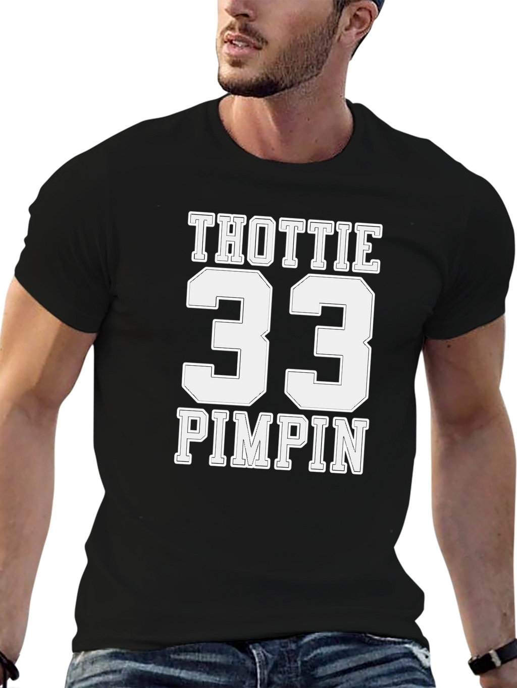 Thottie 33 Pimpin Black T-Shirt