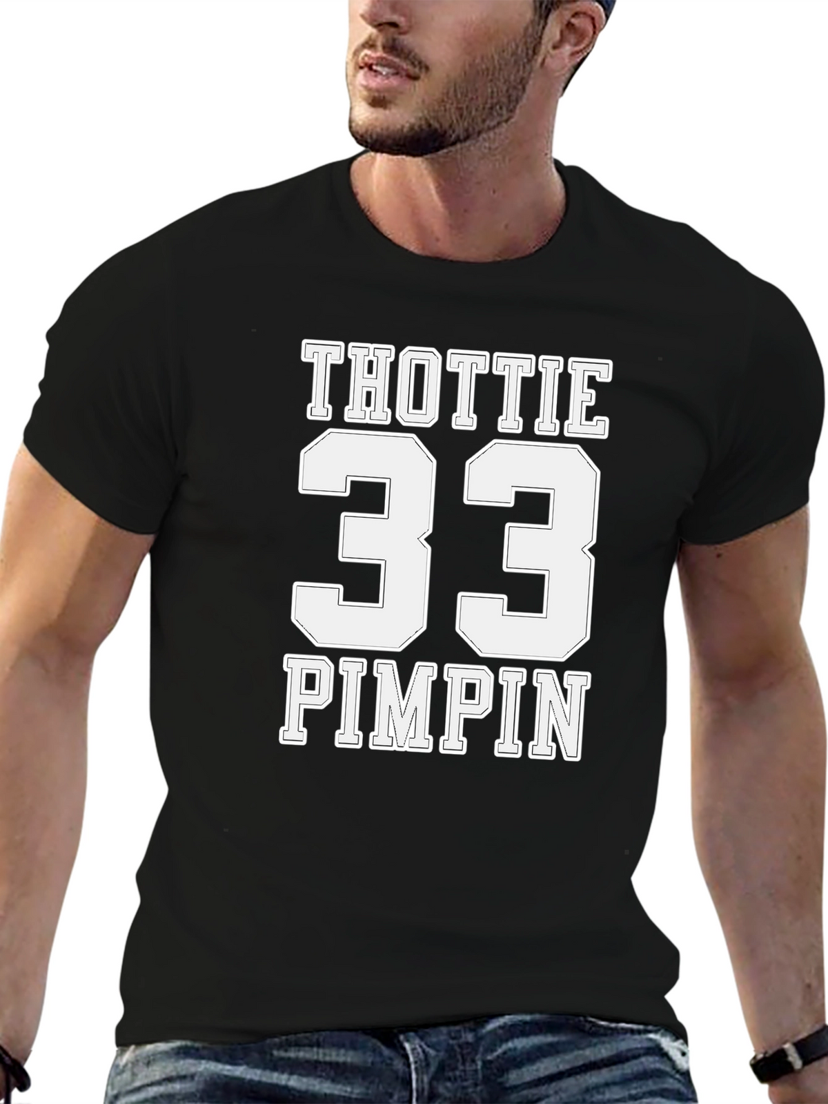 Thottie 33 Pimpin Black T-Shirt