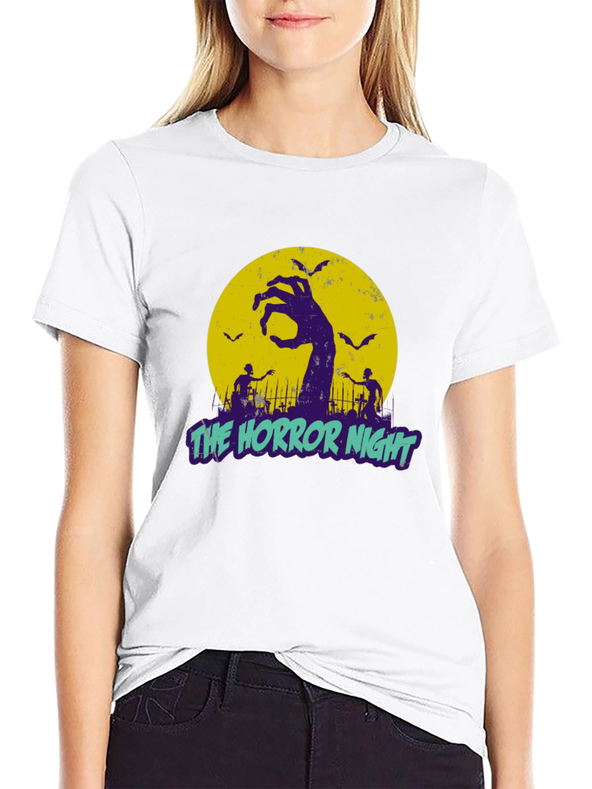 The Horror Night Graphic T-Shirt Halloween Apparel