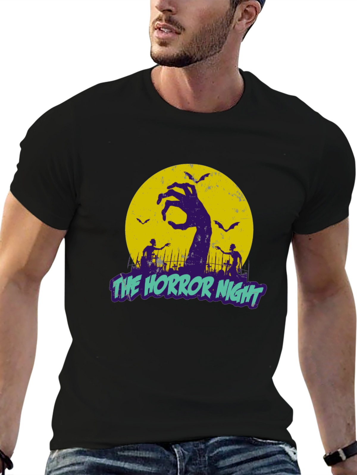 The Horror Night Graphic T-Shirt Halloween Apparel