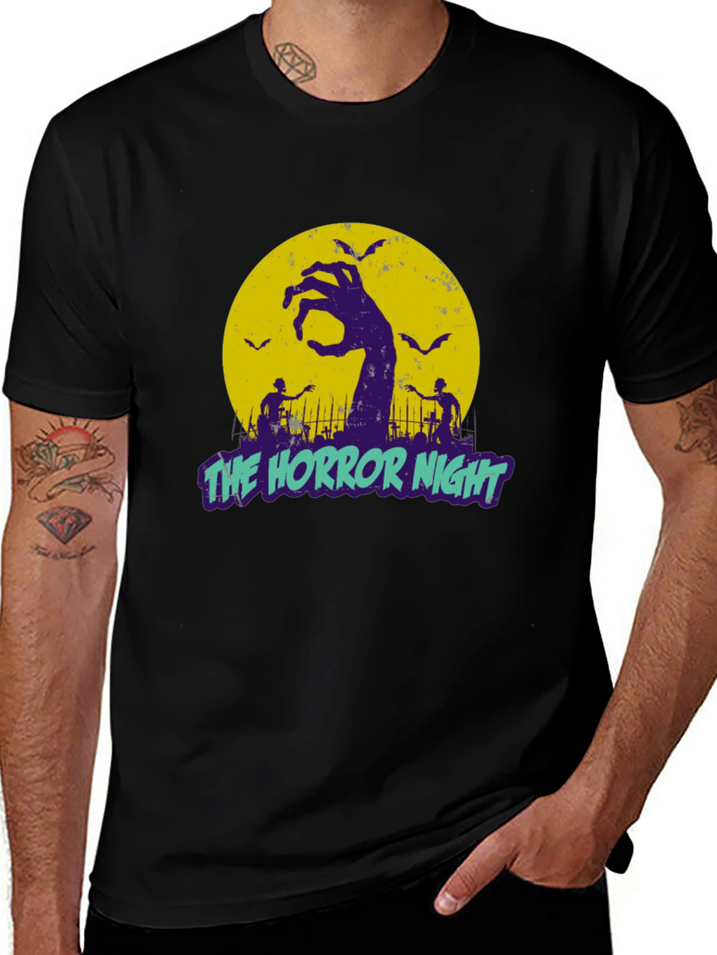 The Horror Night Graphic T-Shirt Halloween Apparel