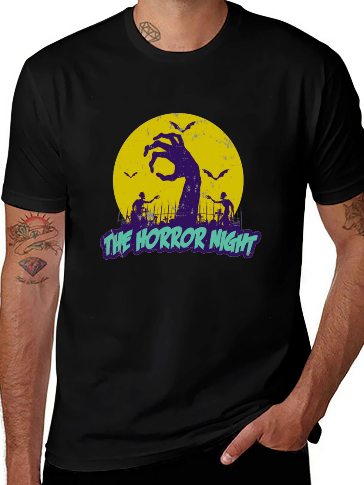 The Horror Night Graphic T-Shirt Halloween Apparel