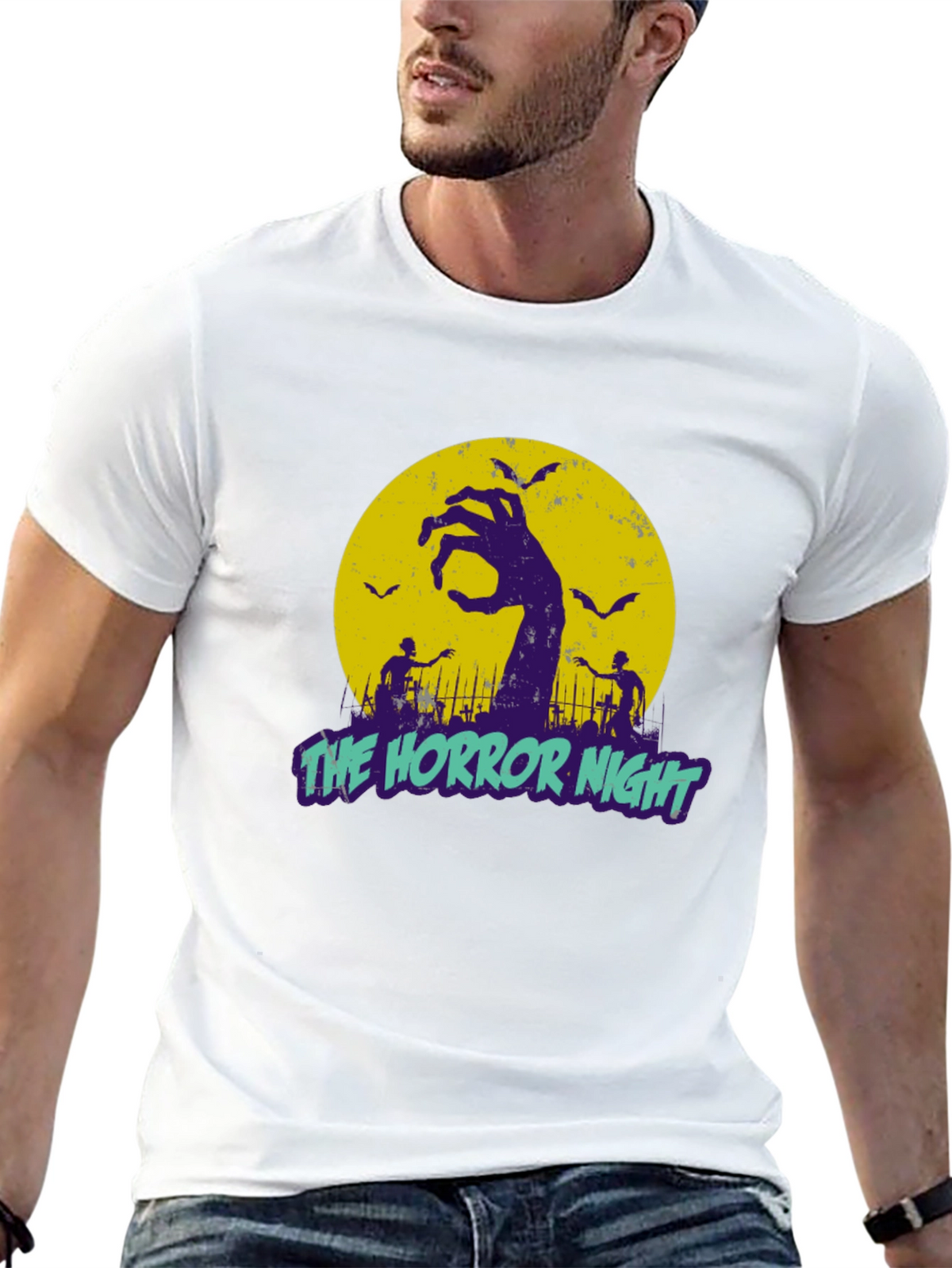 The Horror Night Graphic T-Shirt Halloween Apparel