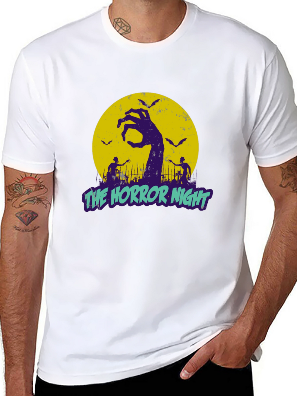 The Horror Night Graphic T-Shirt Halloween Apparel