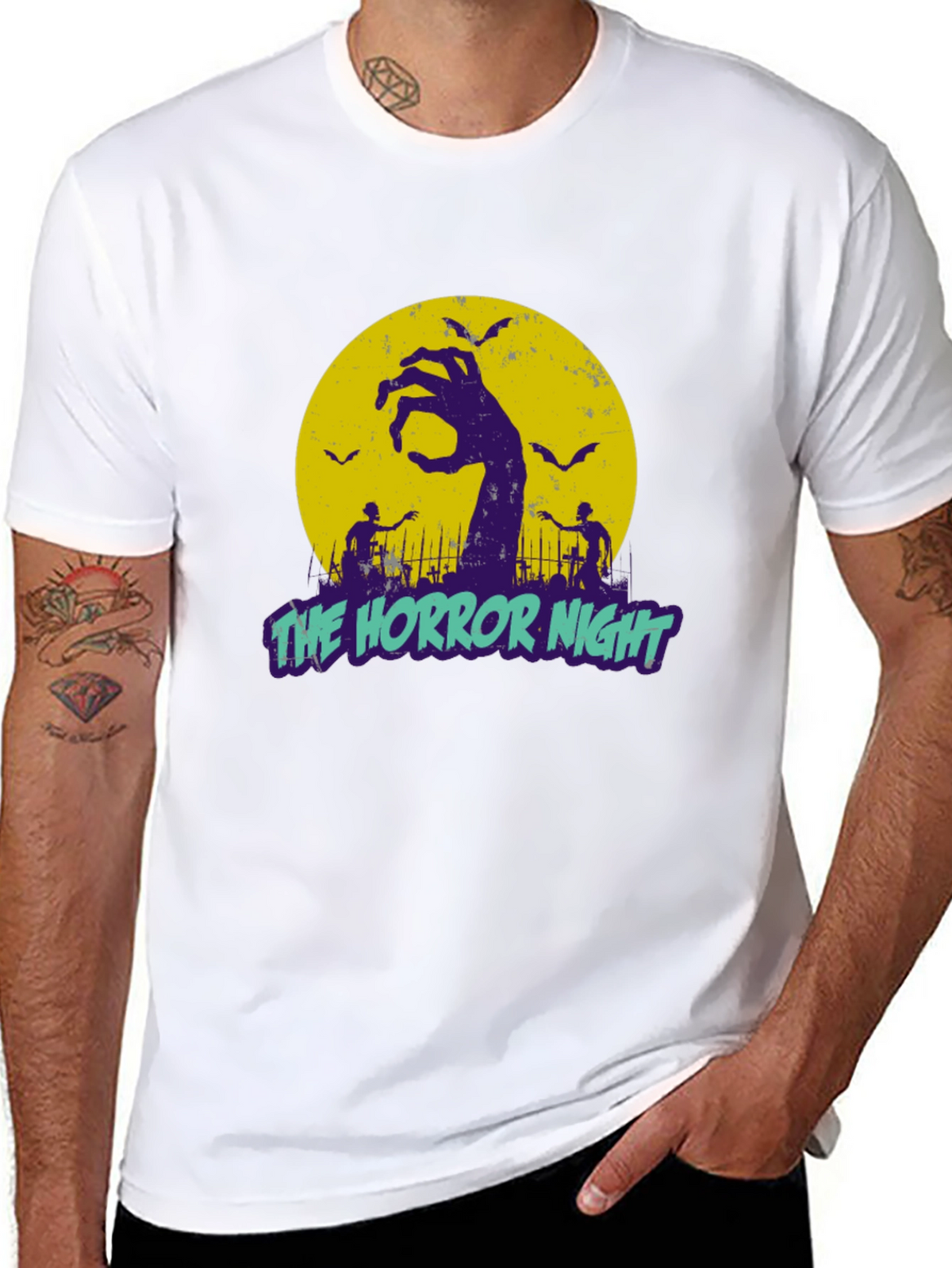 The Horror Night Graphic T-Shirt Halloween Apparel