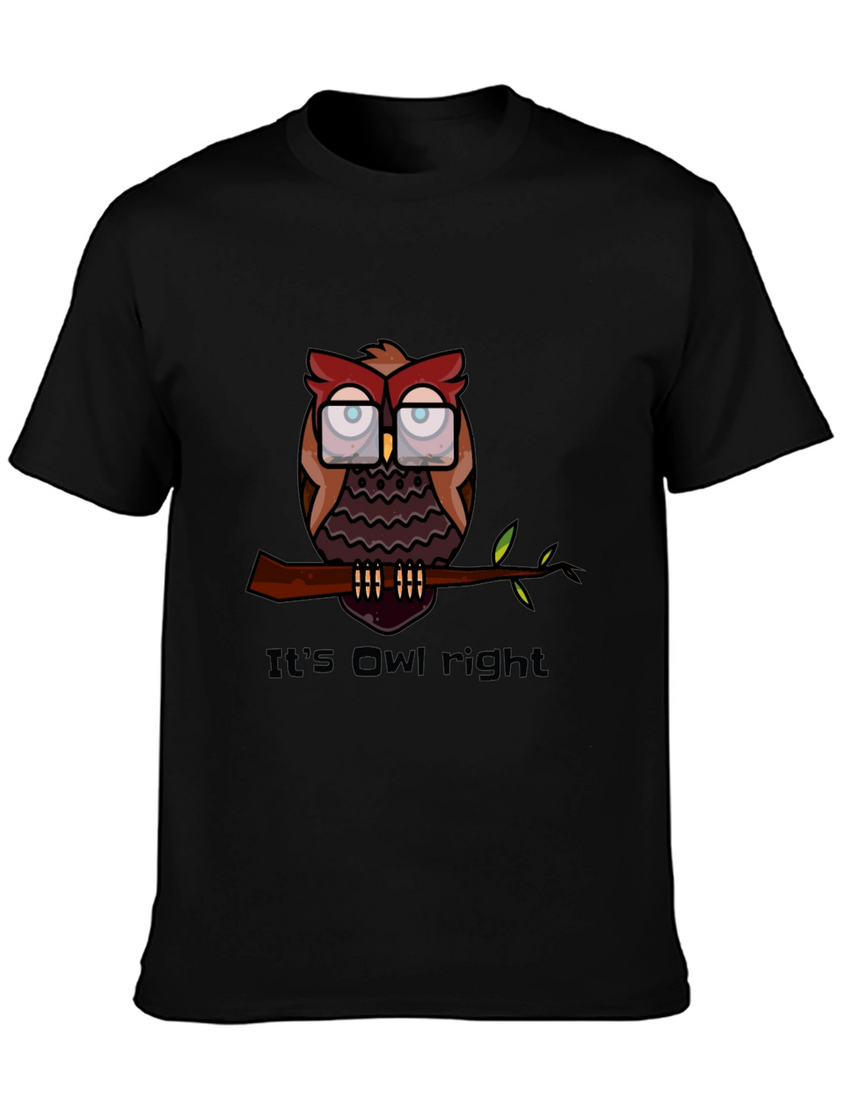 Its Owl Right T-Shirt - Funny Owl Graphic Tee