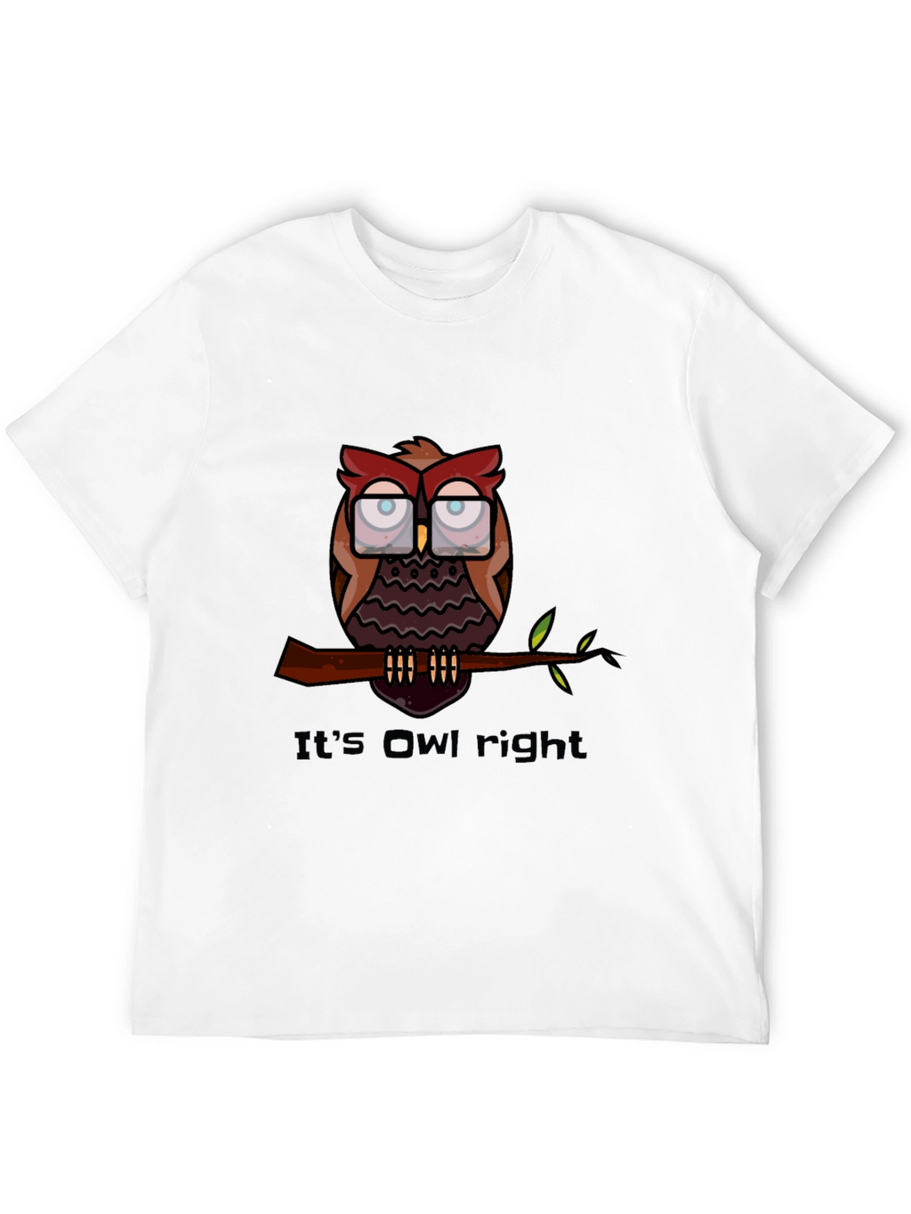 Its Owl Right T-Shirt - Funny Owl Graphic Tee