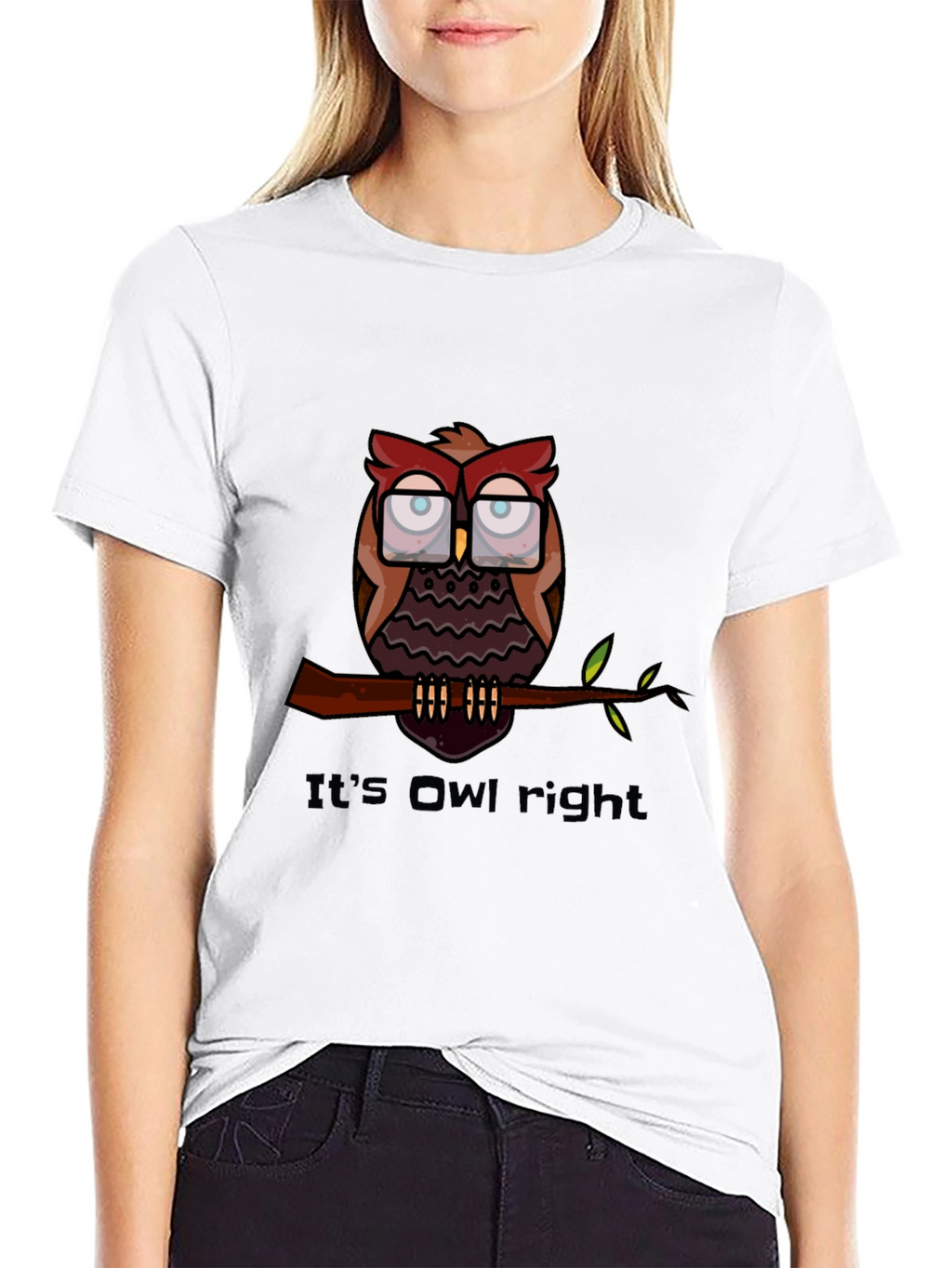Its Owl Right T-Shirt - Funny Owl Graphic Tee