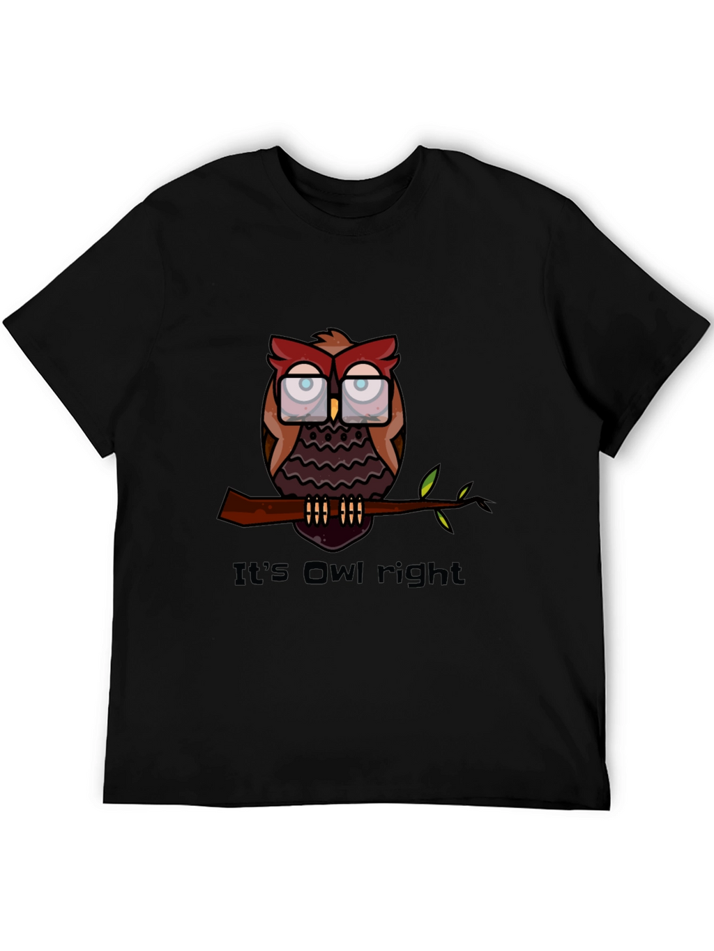 Its Owl Right T-Shirt - Funny Owl Graphic Tee