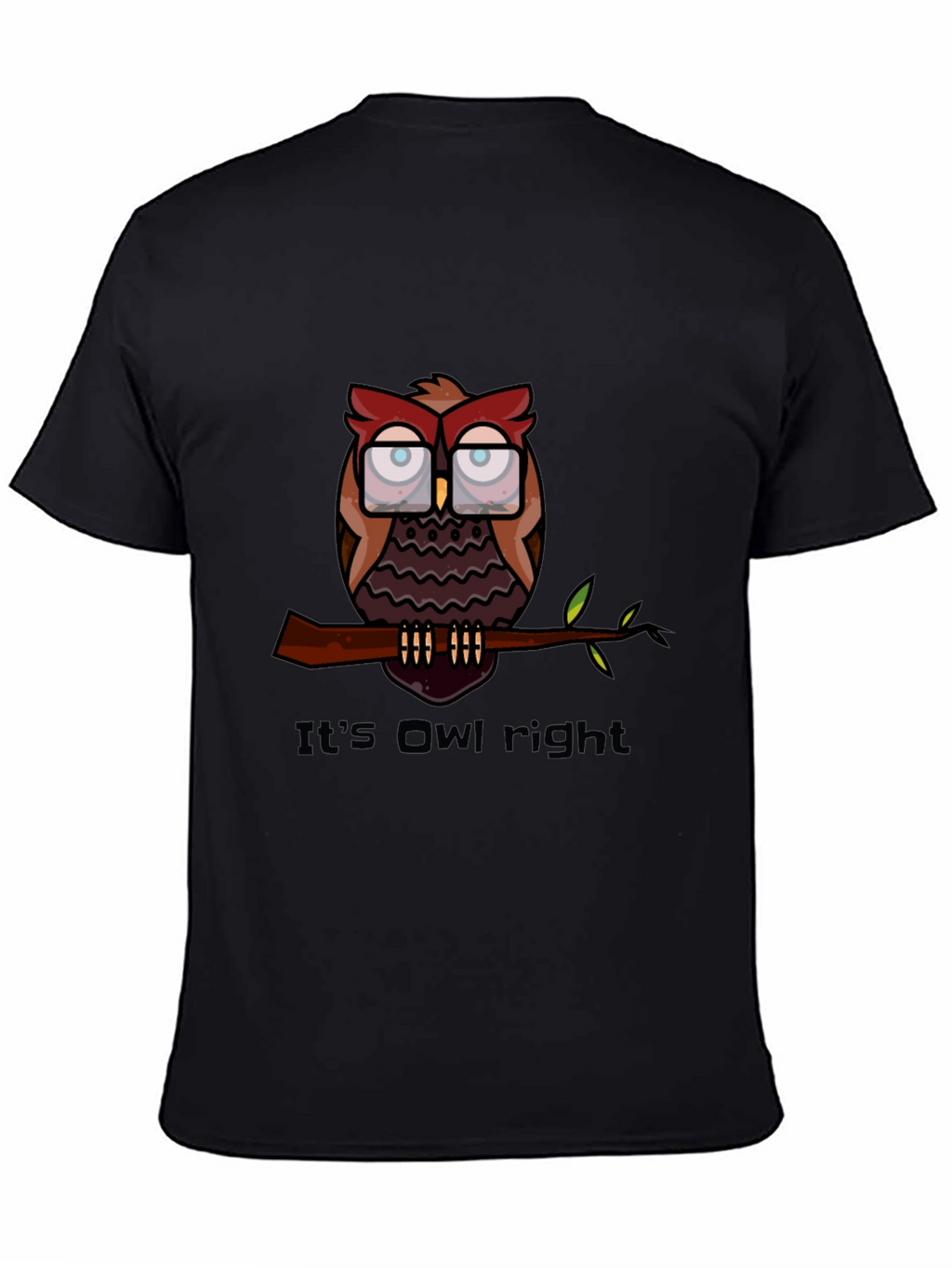 Its Owl Right T-Shirt - Funny Owl Graphic Tee