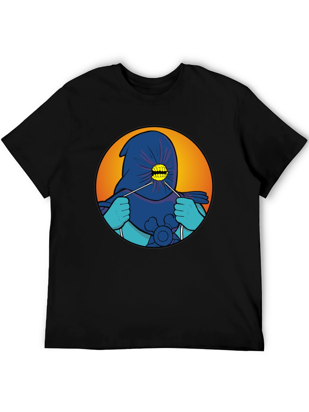 Cartoonish Hooded Character T-Shirt