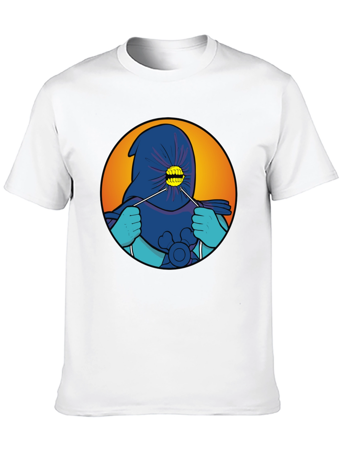 Cartoonish Hooded Character T-Shirt