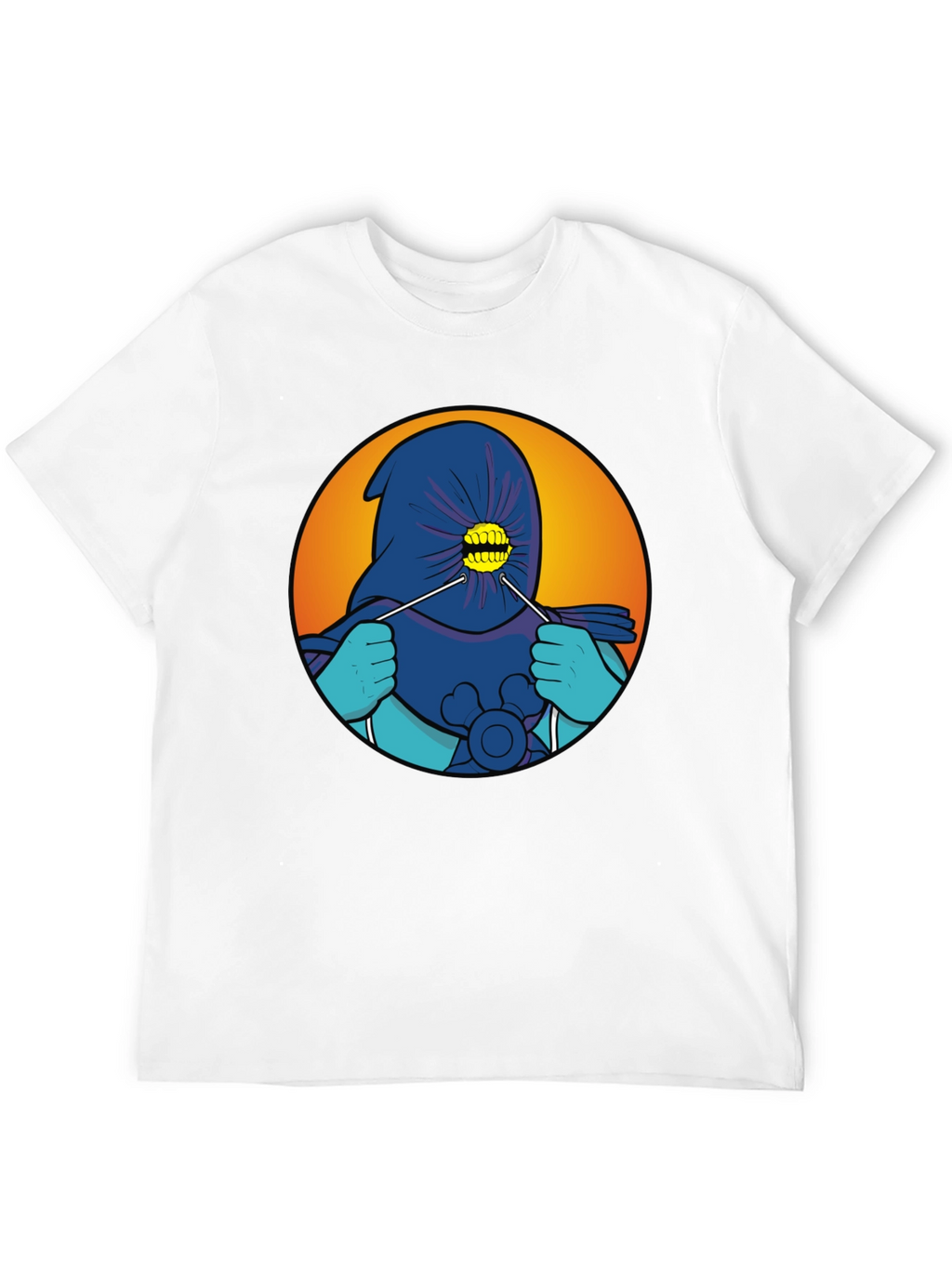 Cartoonish Hooded Character T-Shirt