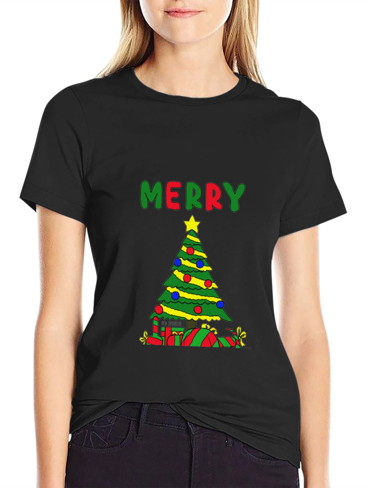 Merry Christmas Tree Holiday T-Shirt