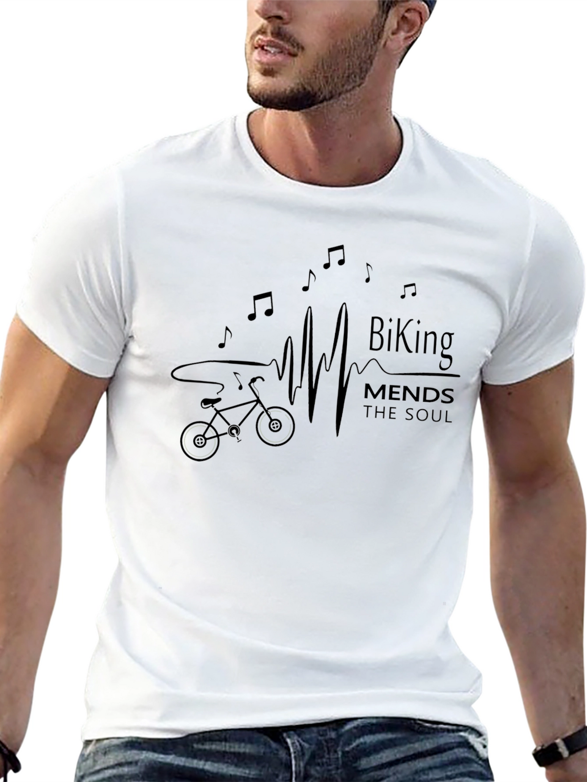 Biking Mends The Soul Graphic Tee