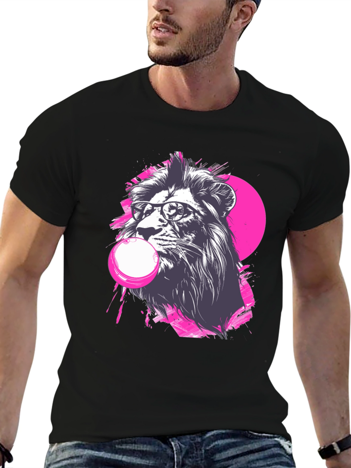 Cool Lion Bubblegum Graphic Tee