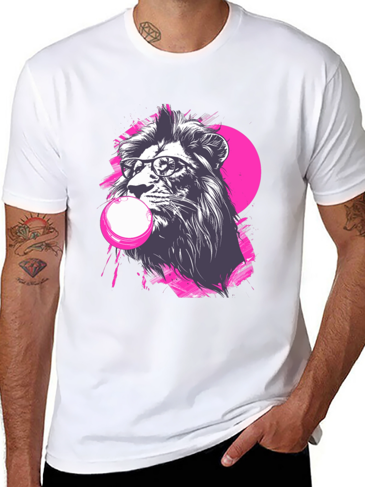 Cool Lion Bubblegum Graphic Tee