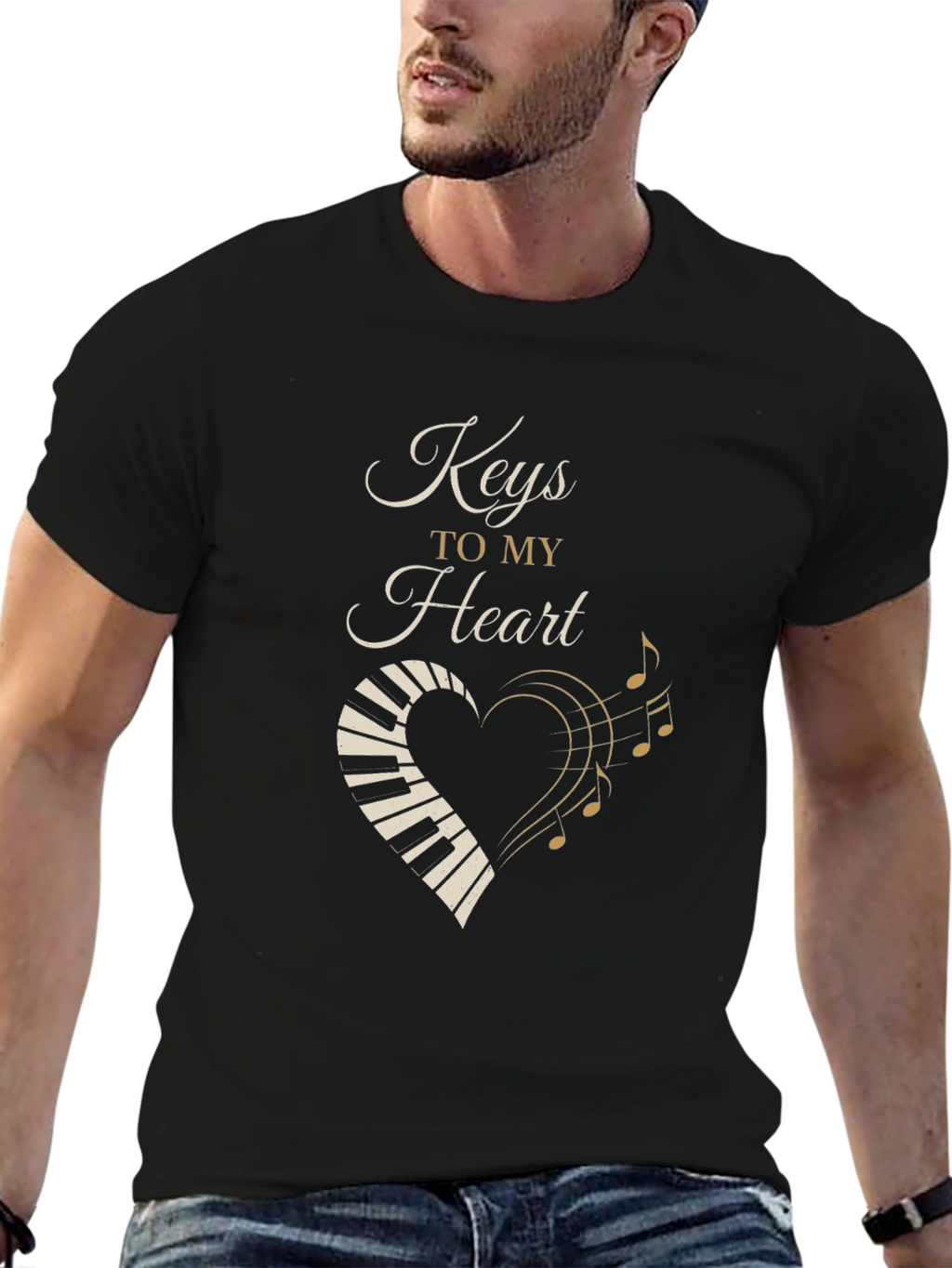 Keys to My Heart Piano Music T-Shirt