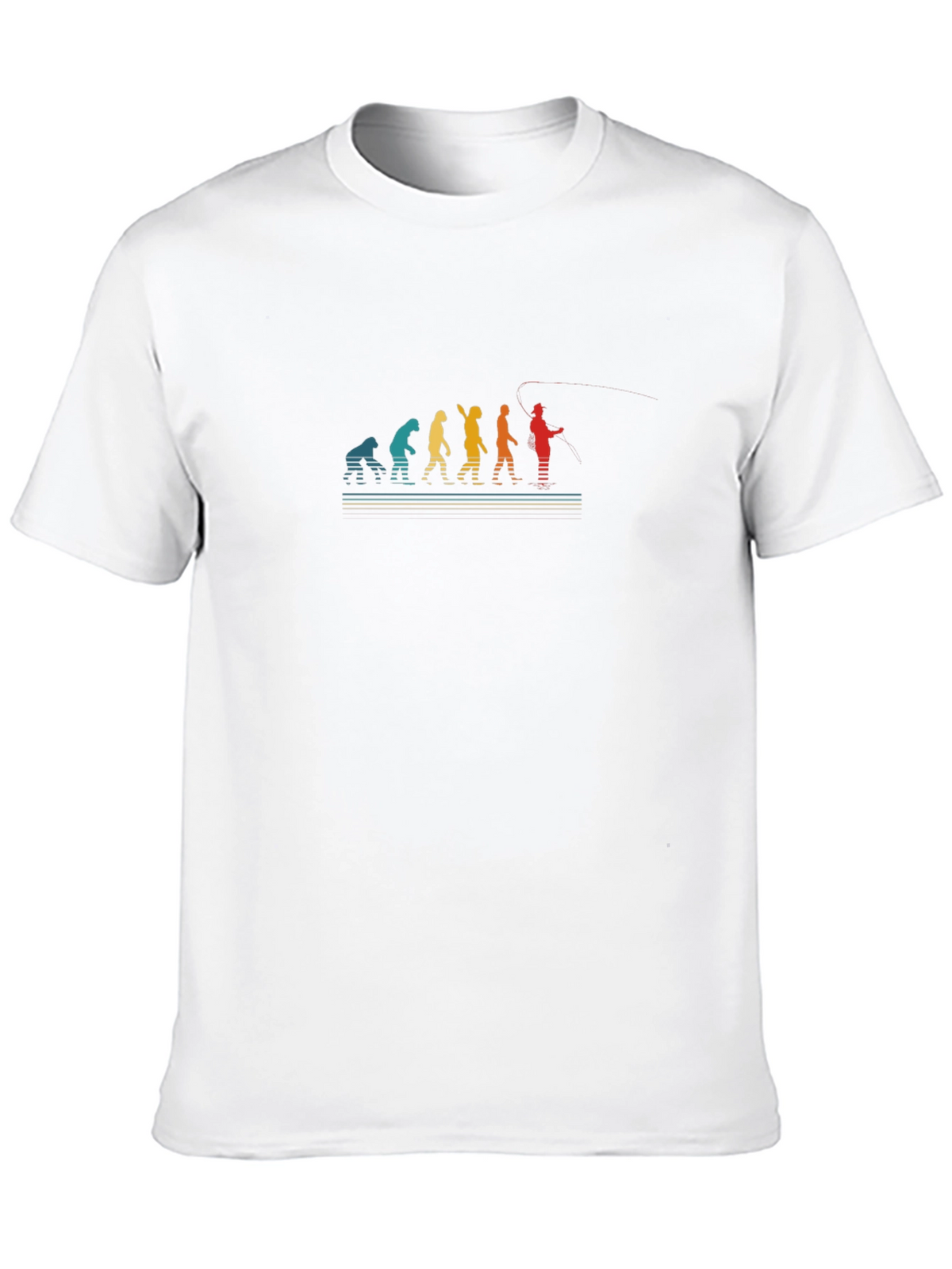 Evolution of Fishing T-Shirt - Black