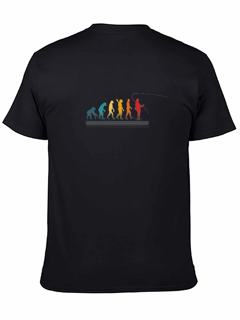 Evolution of Fishing T-Shirt - Black