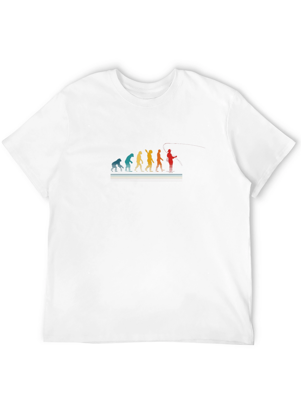 Evolution of Fishing T-Shirt - Black
