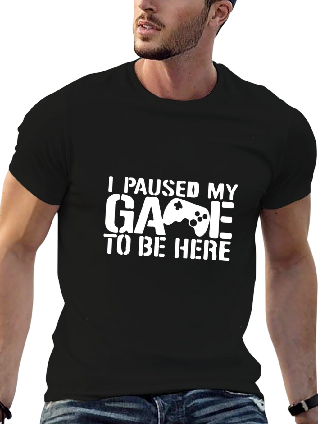 Funny Gamer T-Shirt - I Paused My Game