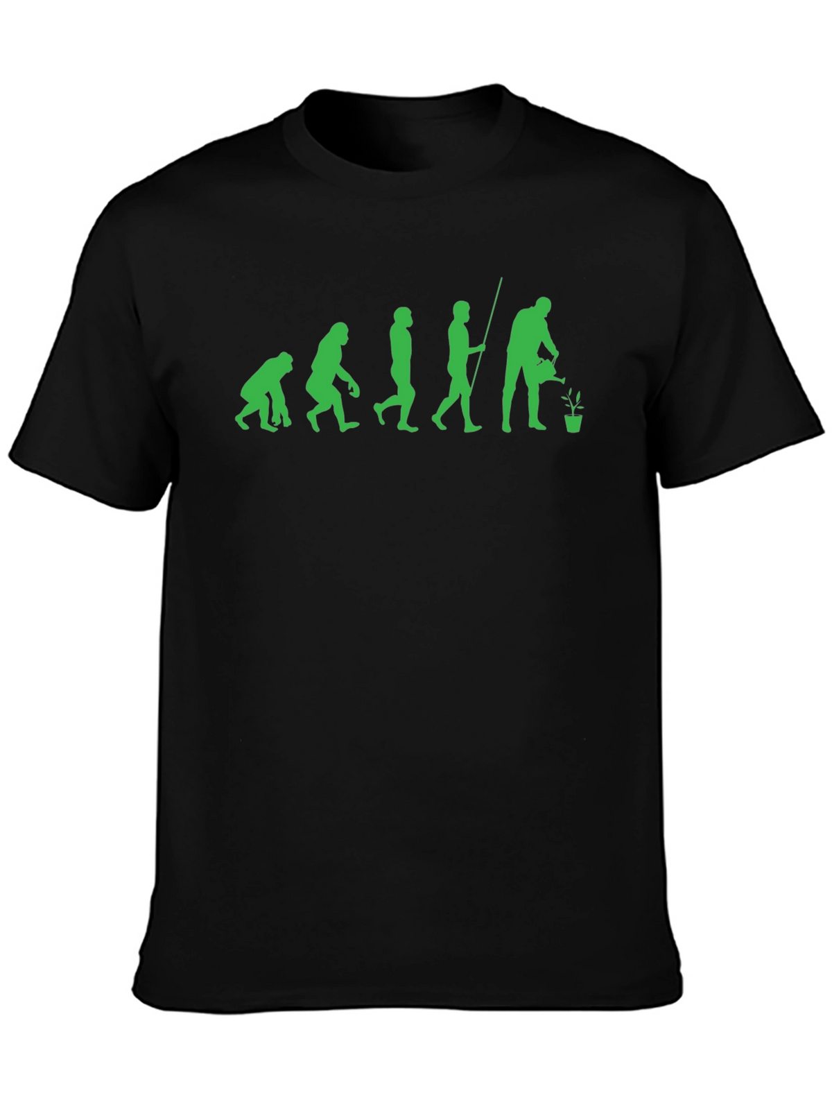 Evolution of Gardener Black T-Shirt