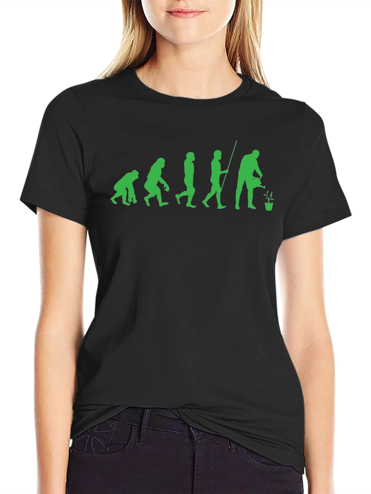 Evolution of Gardener Black T-Shirt