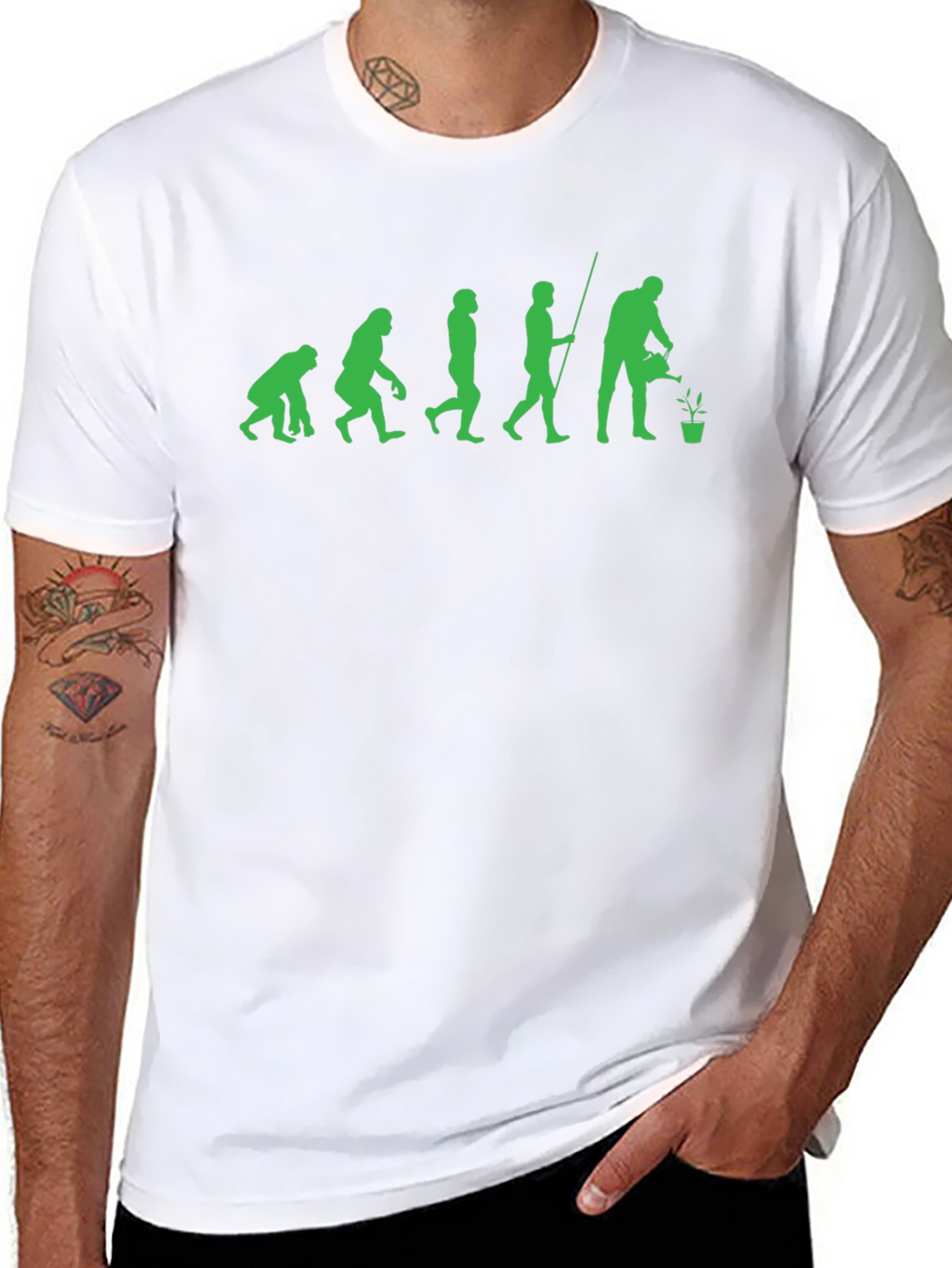 Evolution of Gardener Black T-Shirt