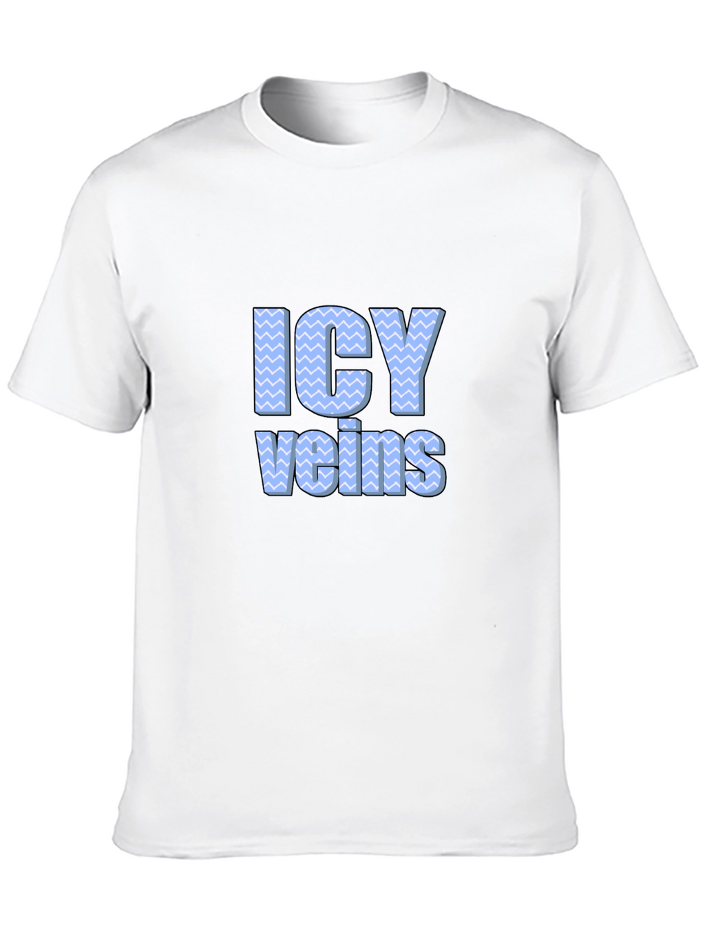 Icy Veins Graphic Print Black T-Shirt