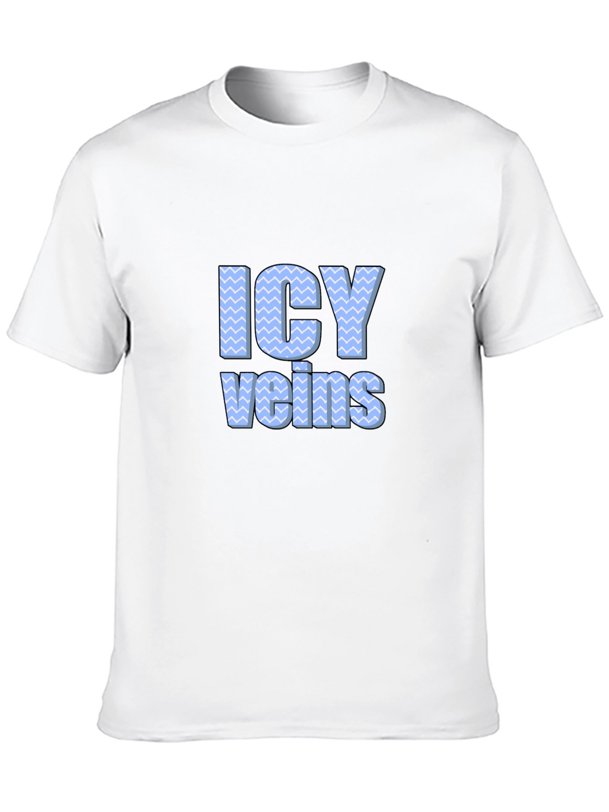 Icy Veins Graphic Print Black T-Shirt
