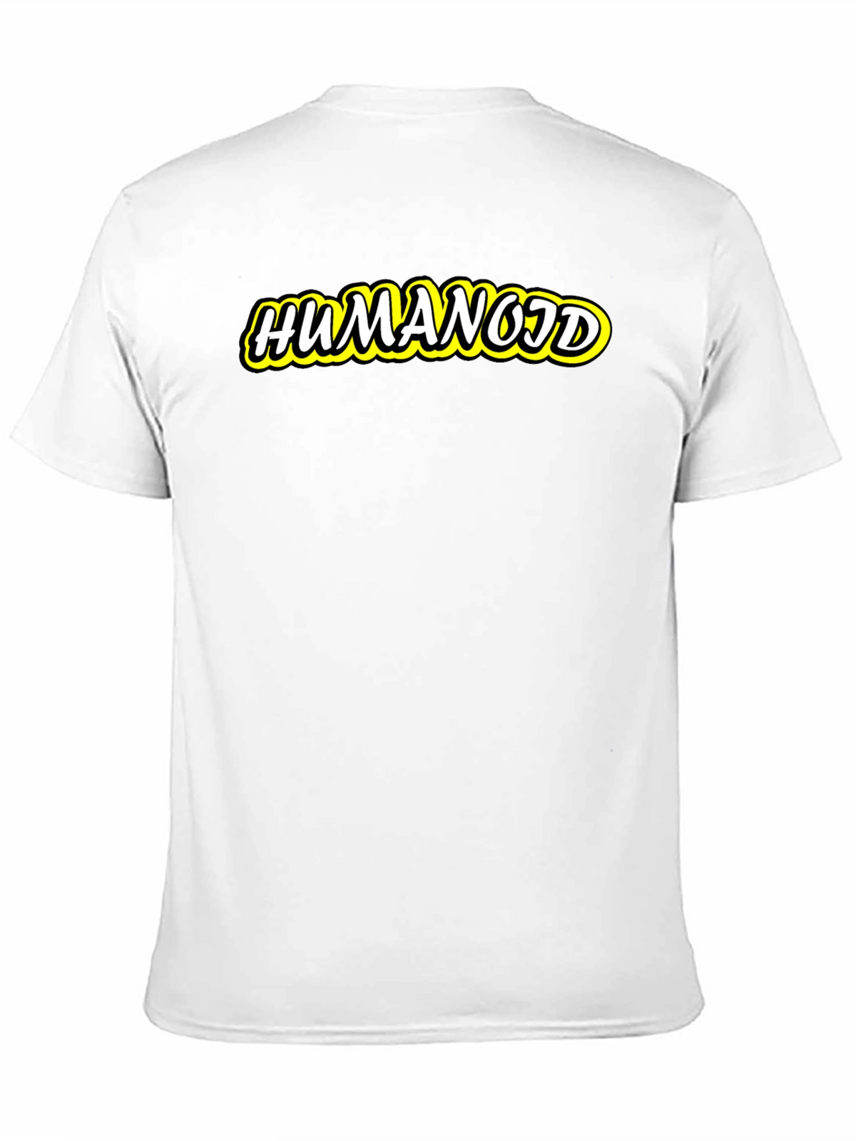 Humanoid Graphic Tee - Cool Black Cotton T-Shirt