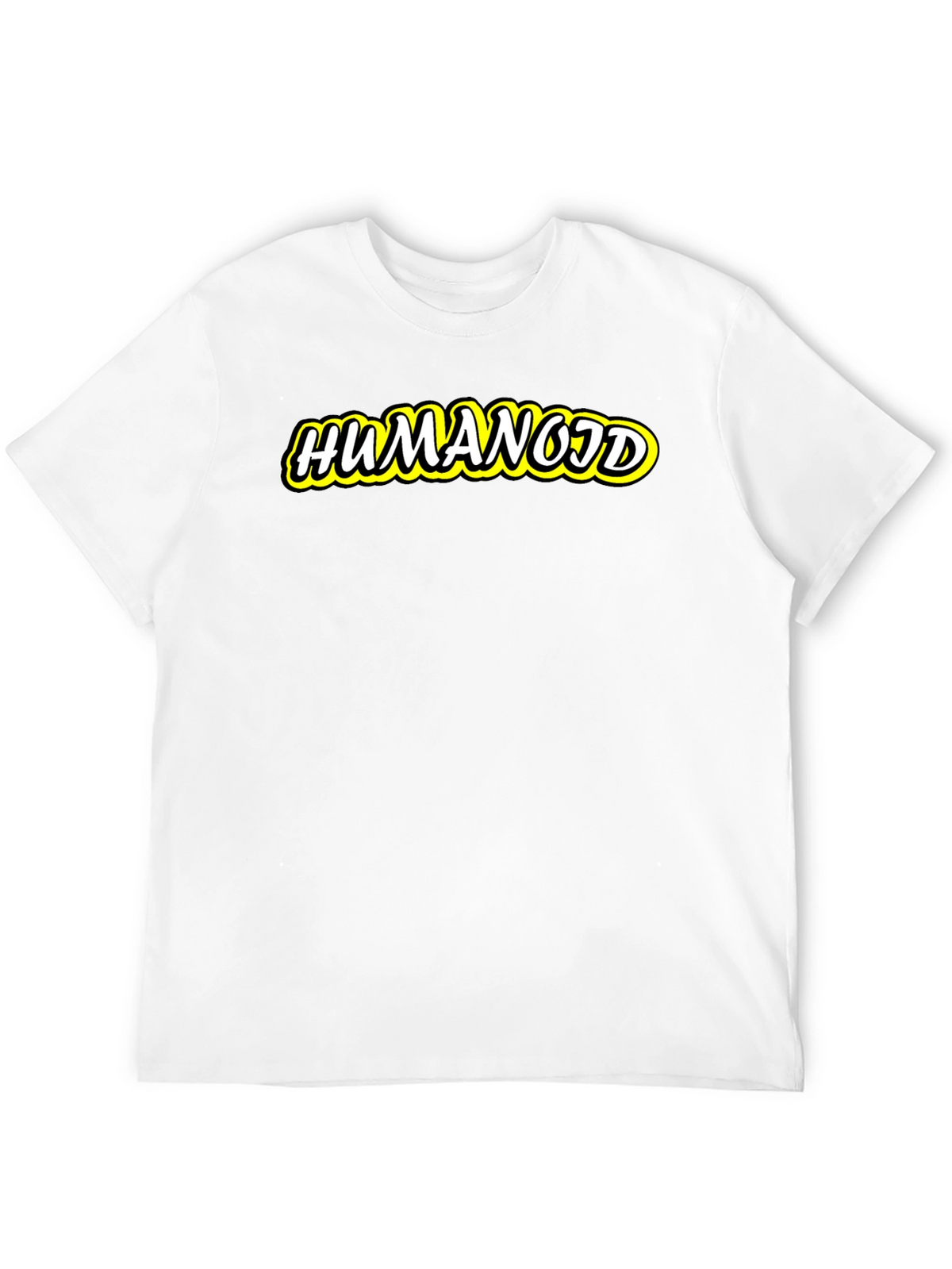 Humanoid Graphic Tee - Cool Black Cotton T-Shirt