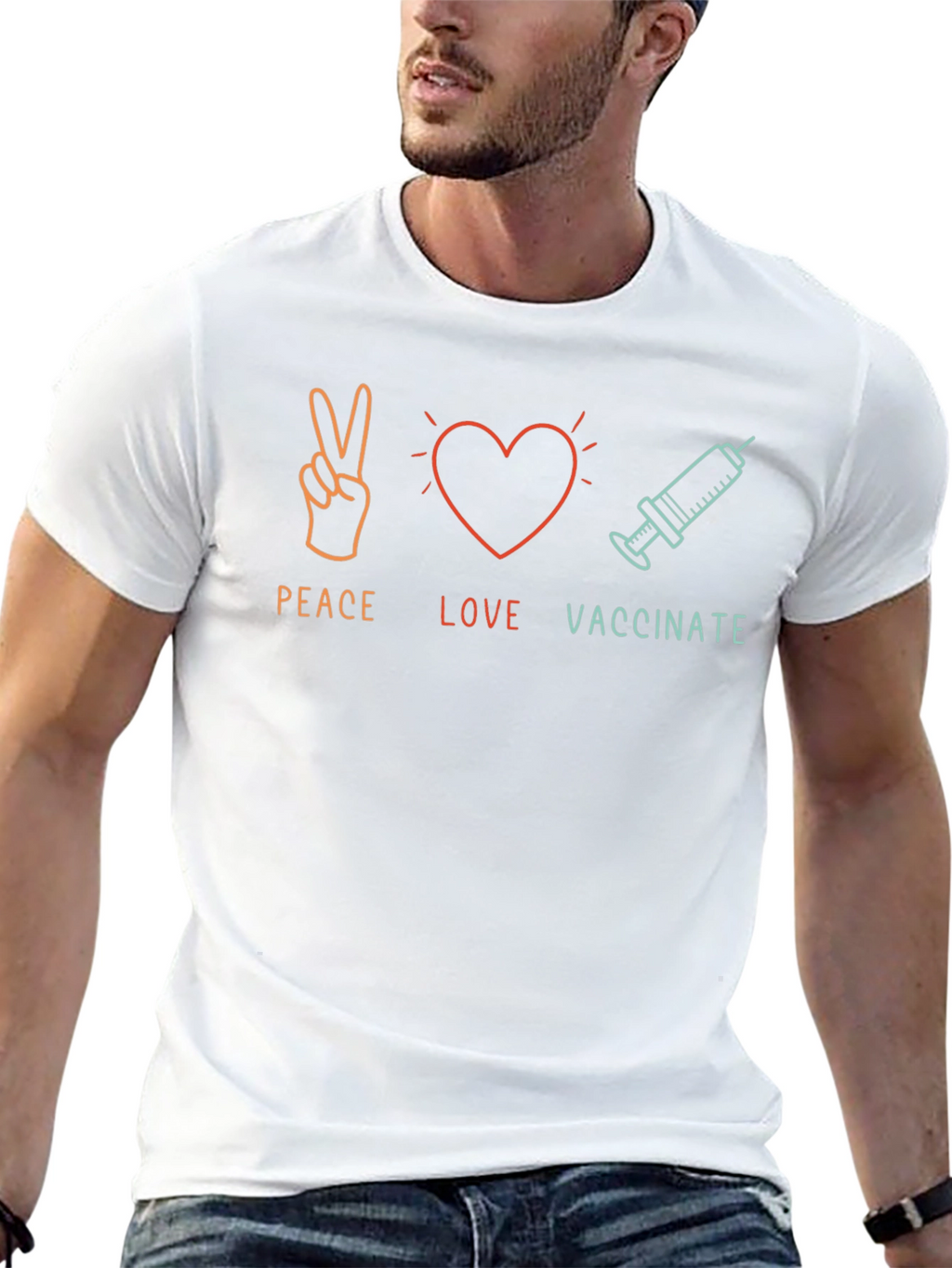 Peace Love Vaccinate T-Shirt