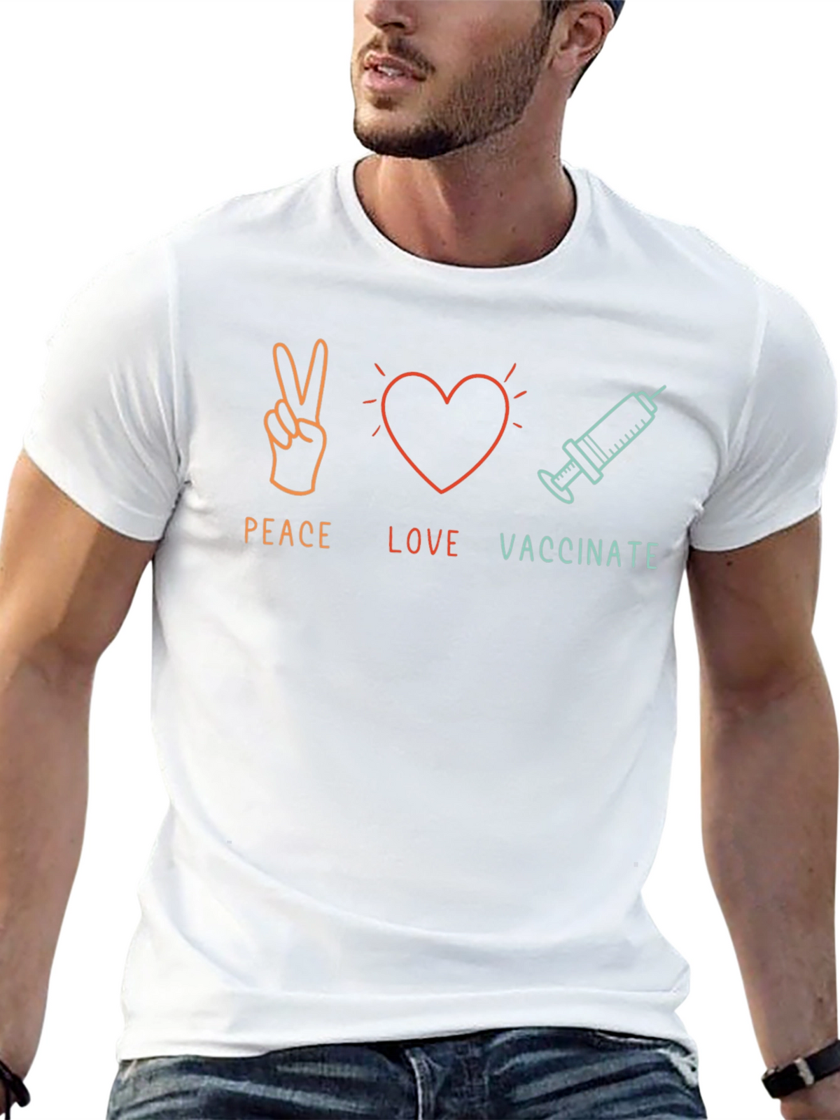 Peace Love Vaccinate T-Shirt