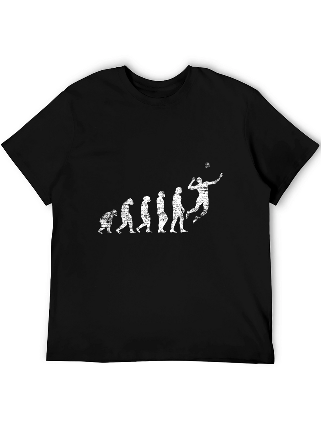 Evolution of Volleyball T-Shirt - Black Graphic Tee