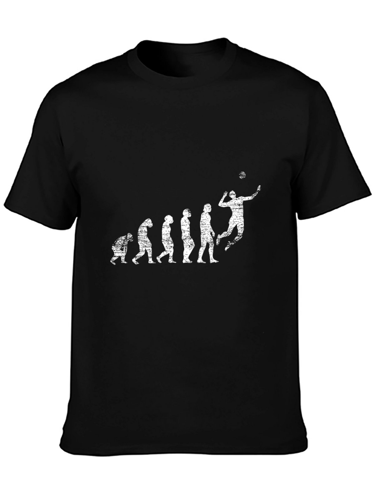 Evolution of Volleyball T-Shirt - Black Graphic Tee