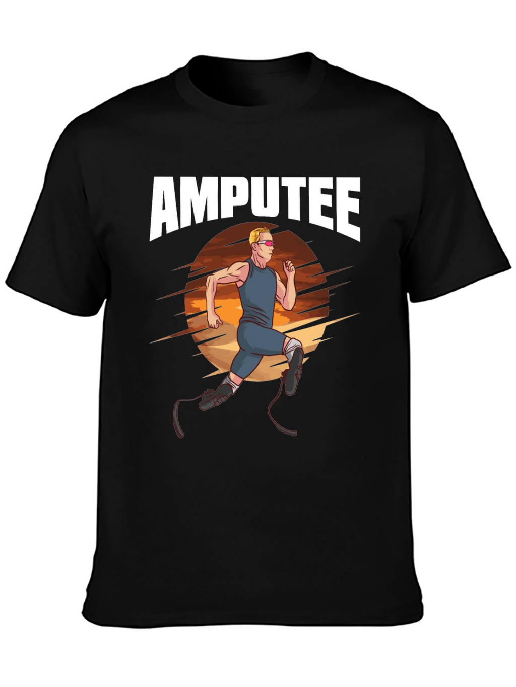 Amputee Runner Graphic T-Shirt